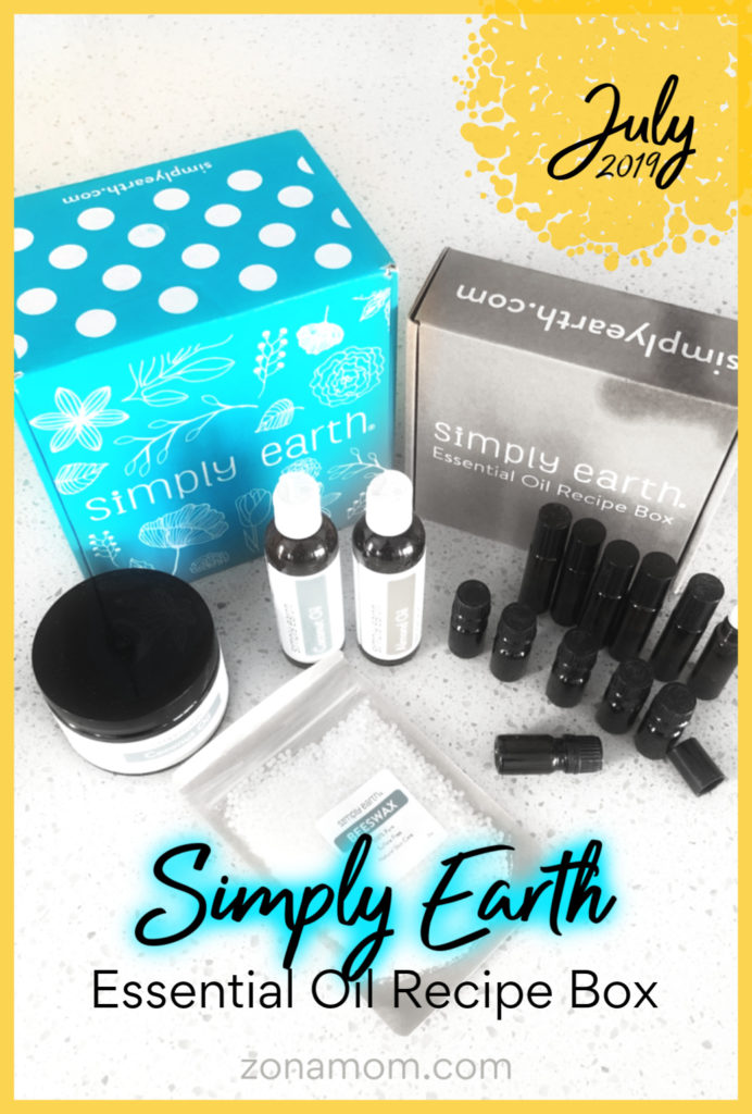 Simply Earth Recipe Box | July Simply Earth | Essential Oil Recipe Box | Monthly Subscription Box | Natural Home Recipe Box | Essential Oil | July 2019 Simply Earth Unboxing