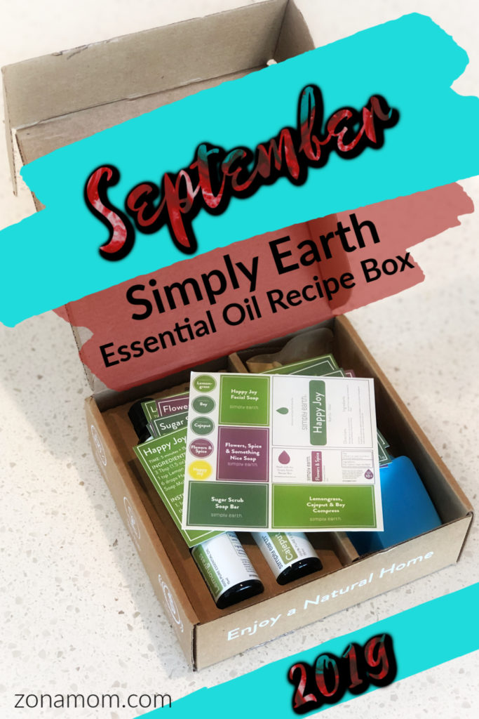 Simply Earth Essential Oil Recipe Box | Essential Oils | Essential Oil Recipes | Monthly Subscription Box | DIY | September Box | Soap Recipes | Gift Ideas | Natural Home | Make Your Home Natural | Holiday Gift Ideas | Birthday Gift |  Housewarming Gift | Essential Oil Gift
