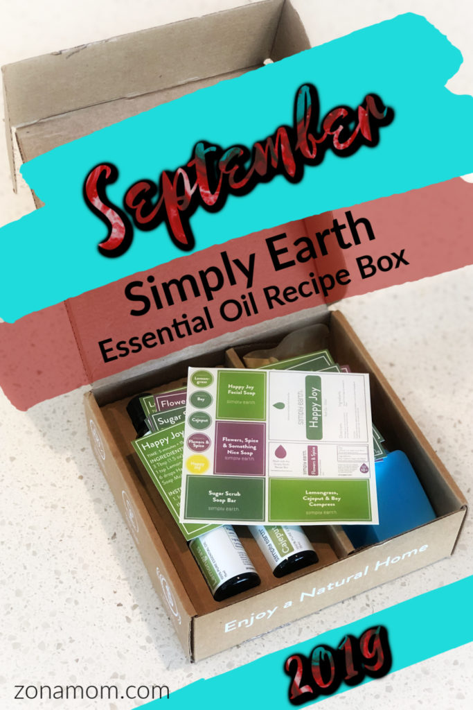 Simply Earth Essential Oil Recipe Box | Essential Oils | Essential Oil Recipes | Monthly Subscription Box | DIY | September Box | Soap Recipes | Gift Ideas | Natural Home | Make Your Home Natural | Holiday Gift Ideas | Birthday Gift |  Housewarming Gift | Essential Oil Gift