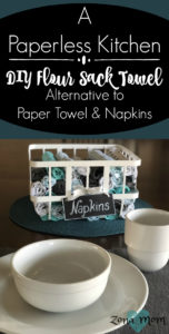 A Paperless Kitchen | DIY Flour Sack Towel Paper Replacement | Green Kitchen | Green Home | Environmentally Friendly Kitchen | Environmentally Friendly Kitchen | Flour Sack Towel Crafts | DIY Projects | Money Saving DIY