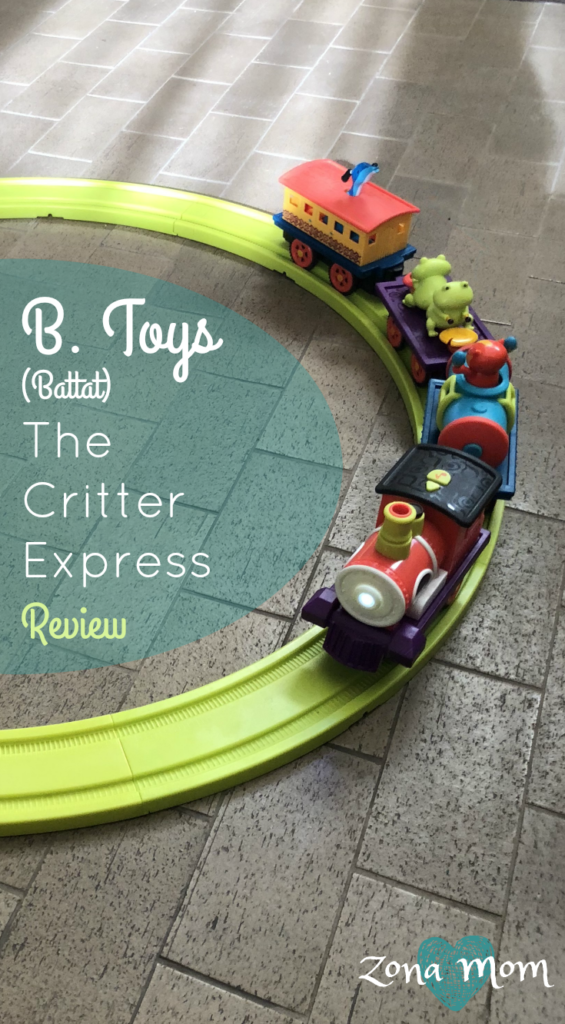 b toys critter express musical electric toy train with steam and light