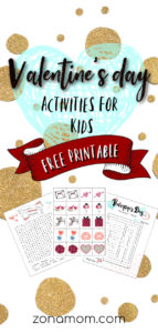 Valentine's Day Activities for Kids- FREE Printables - ZonaMom