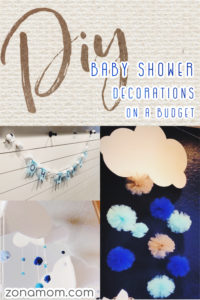 Baby Shower Decorations | DIYBaby Shower Decorations | DIY pom-poms | Baby Sprinkle | Budget Baby Shower | Dollar Tree Crafts | Dollar Tree DIY