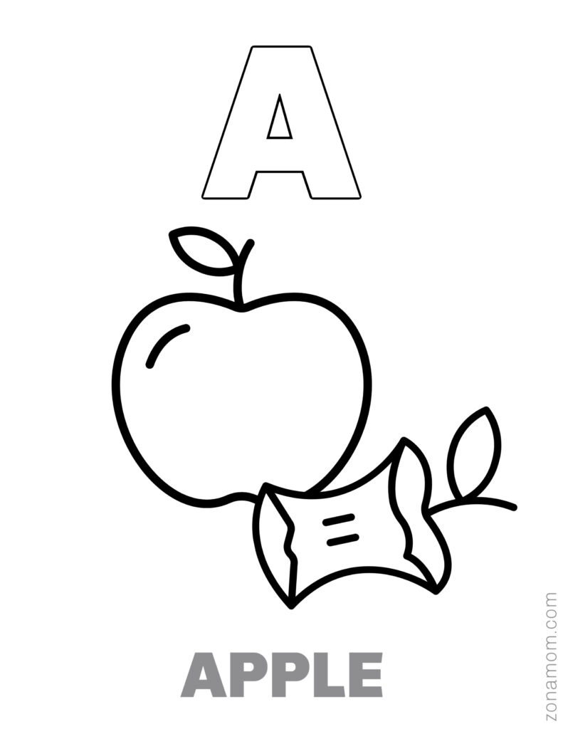 free alfabet coloring pages